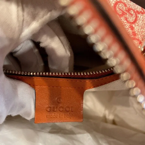 Gucci 322231 nice GG Supreme canvas boston bag Orange - Picture 9 of 11